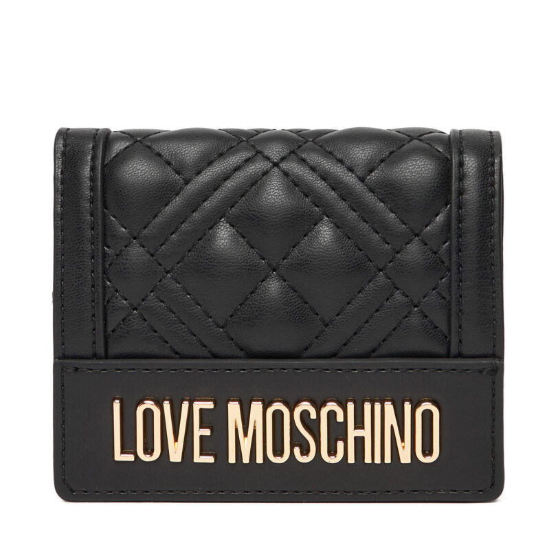 Малък дамски портфейл LOVE MOSCHINO JC5601PP1NLA0000 Черен цвят на ниска цена