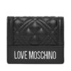 Малък дамски портфейл LOVE MOSCHINO JC5601PP1NLA000B Черен цвят на ниска цена
