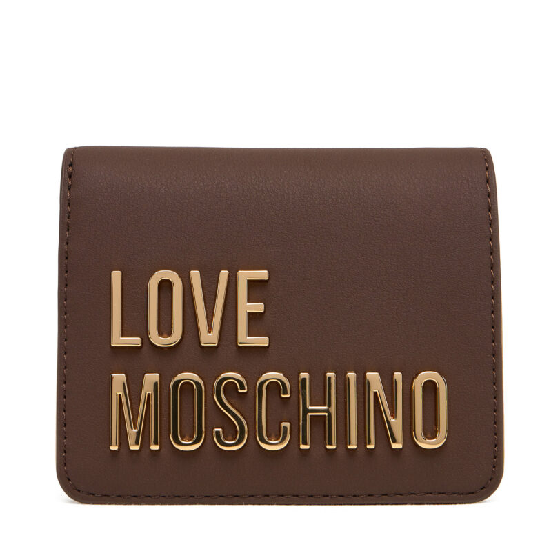 Малък дамски портфейл LOVE MOSCHINO JC5612PP1NKD0301 Кафяв цвят на ниска цена
