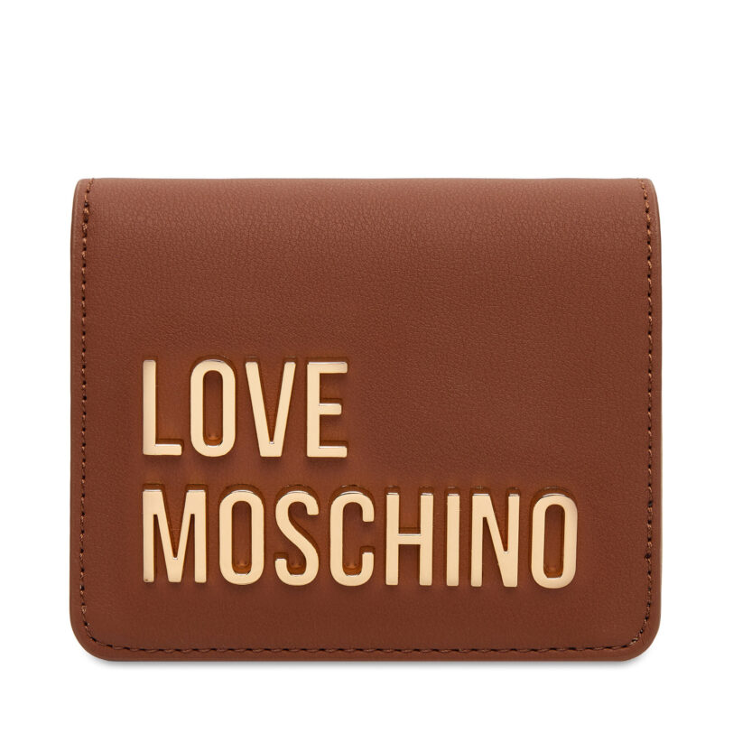 Малък дамски портфейл LOVE MOSCHINO JC5612PP1NKD0312 Кафяв цвят на ниска цена