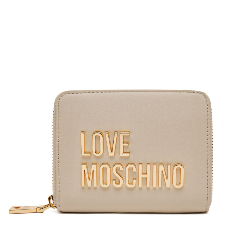 Малък дамски портфейл LOVE MOSCHINO JC5613PP1MKD0110 Бежов цвят на ниска цена