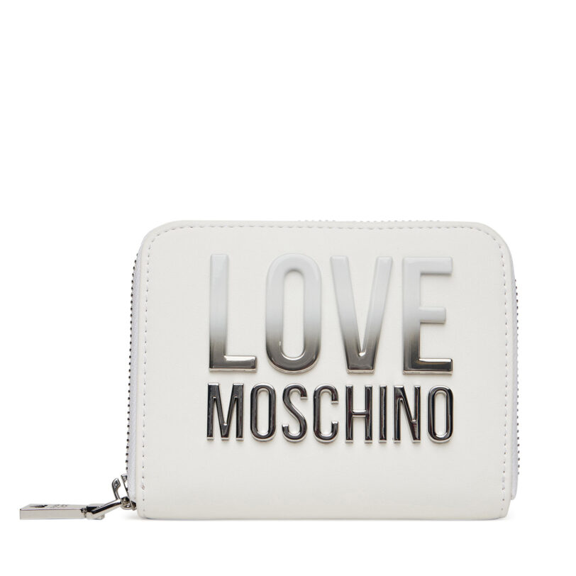 Малък дамски портфейл LOVE MOSCHINO JC5732PP0MKD0100 Бял цвят на ниска цена