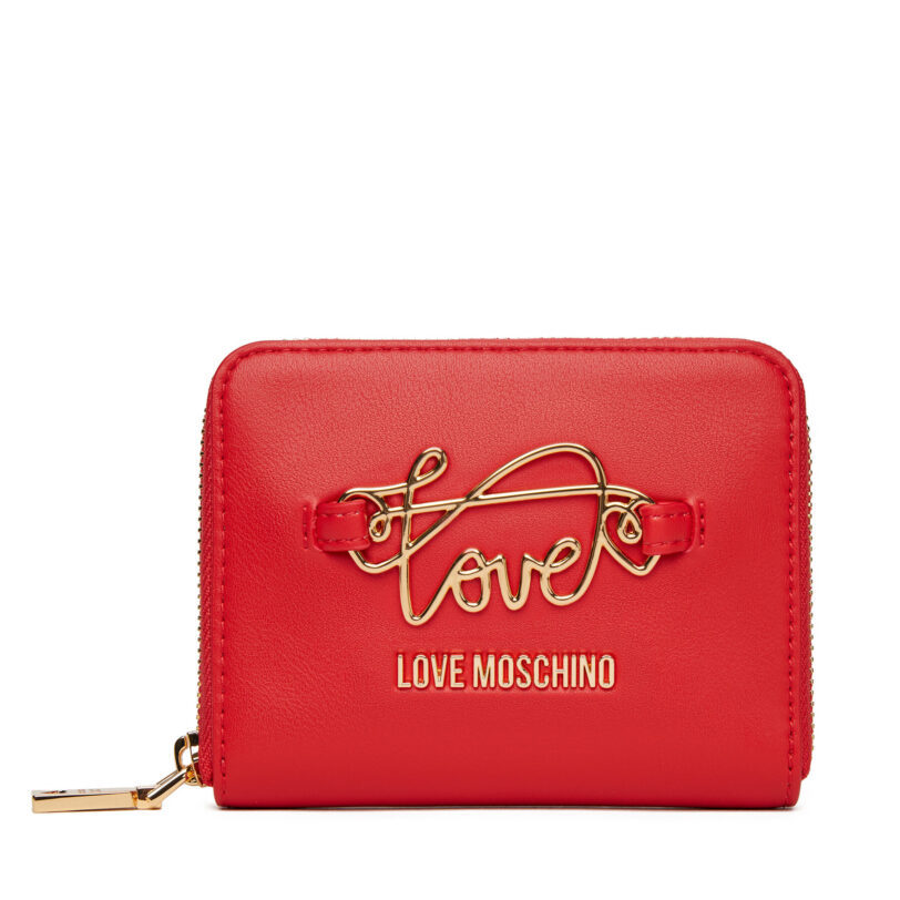 Малък дамски портфейл LOVE MOSCHINO JC5734PP0MKG0500 Червен цвят на ниска цена