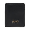 Малък дамски портфейл Liu Jo Ecs Xs Bifold AA5216 E0015 Черен цвят на ниска цена