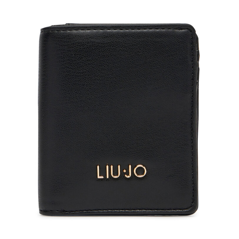 Малък дамски портфейл Liu Jo Ecs Xs Bifold AA5216 E0015 Черен цвят на ниска цена