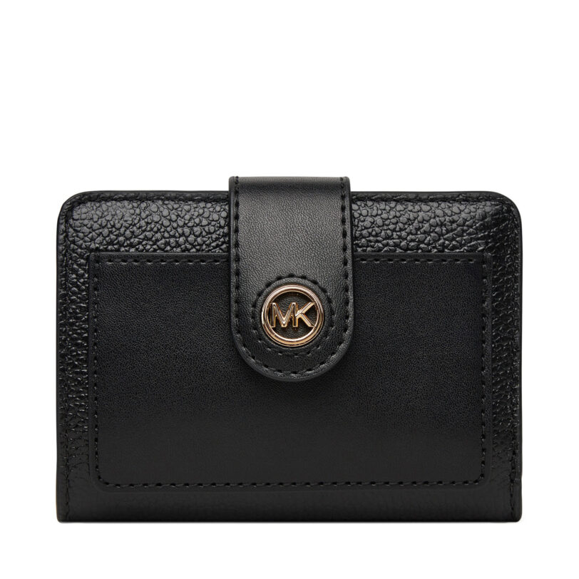 Малък дамски портфейл MICHAEL Michael Kors 32H3G0KD5L Черен цвят на ниска цена
