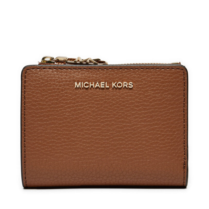 Малък дамски портфейл MICHAEL Michael Kors 32S4G8ED7L Кафяв цвят на ниска цена
