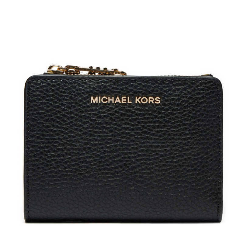 Малък дамски портфейл MICHAEL Michael Kors 32S4G8ED7L Черен цвят на ниска цена