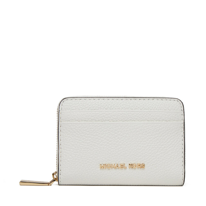 Малък дамски портфейл MICHAEL Michael Kors 32T4GJ6Z5L Бял цвят на ниска цена