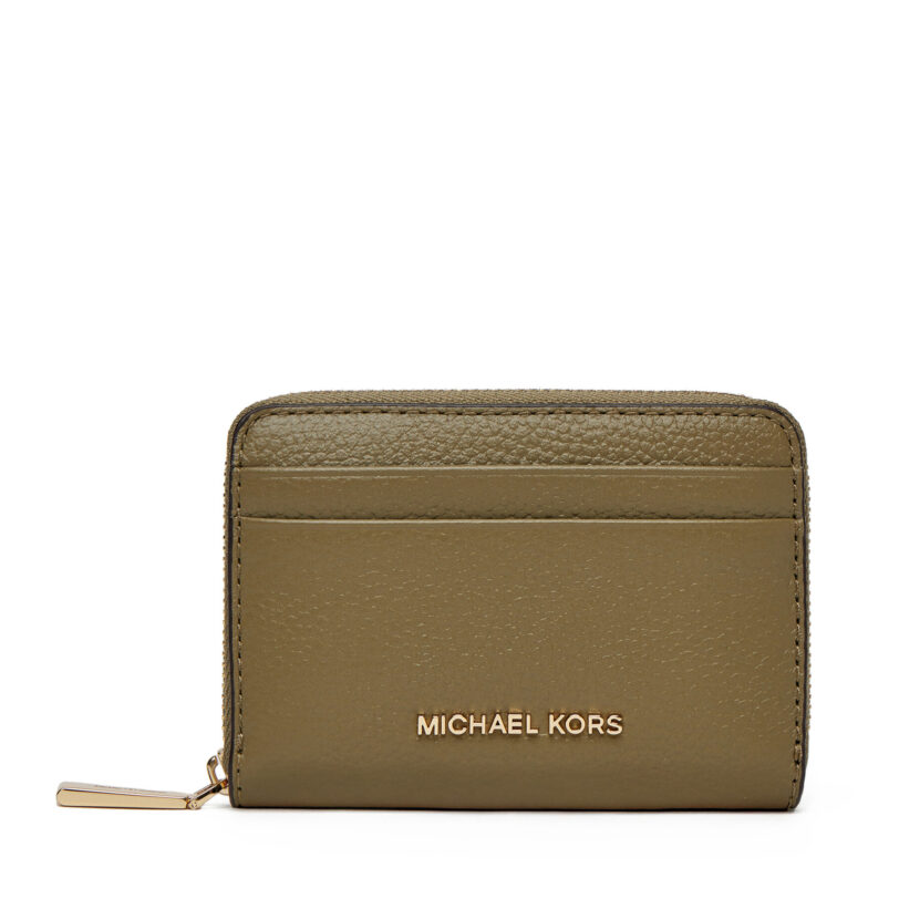 Малък дамски портфейл MICHAEL Michael Kors 32T4GJ6Z5L Зелен цвят на ниска цена