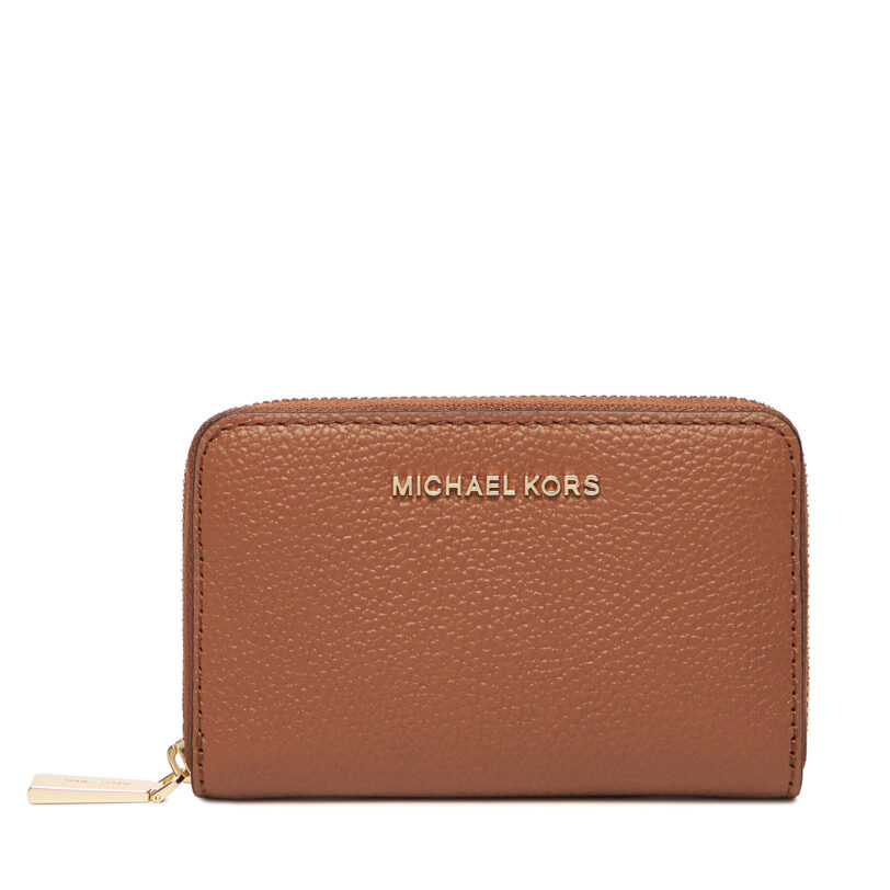Малък дамски портфейл MICHAEL Michael Kors Jet Set 32F9GJ6D0L Кафяв цвят на ниска цена