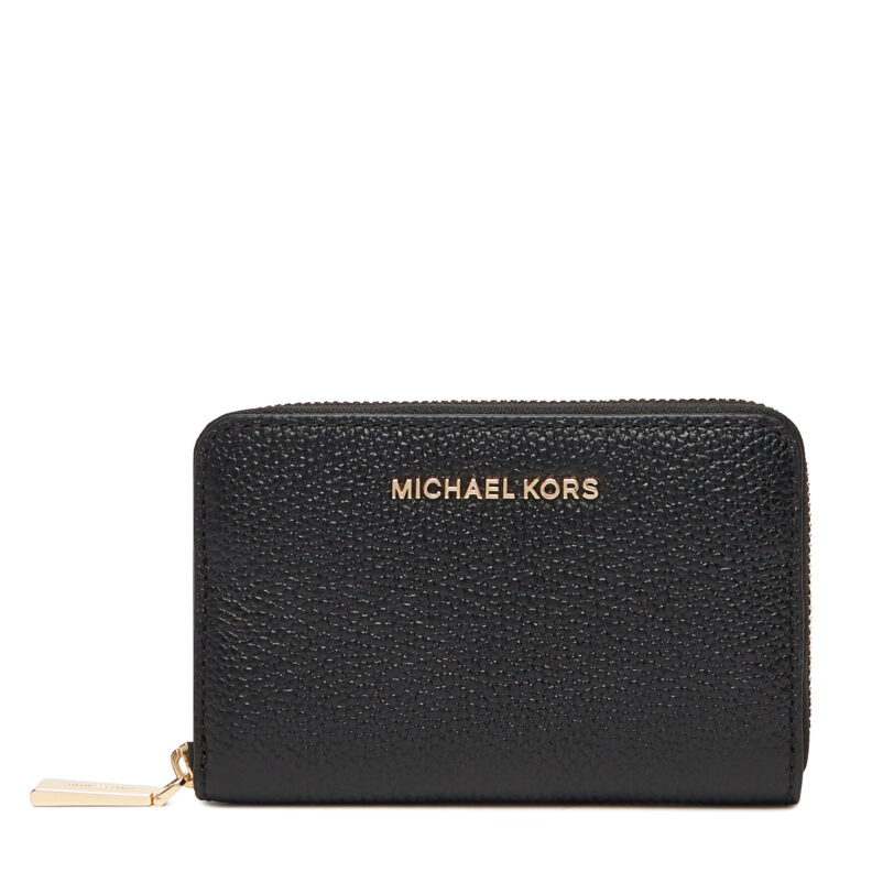 Малък дамски портфейл MICHAEL Michael Kors Jet Set 32F9GJ6D0L Черен цвят на ниска цена