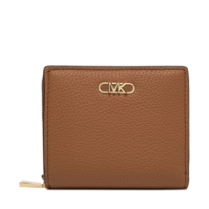 Малък дамски портфейл Michael Kors 32S5G8ED1L Кафяв цвят на ниска цена