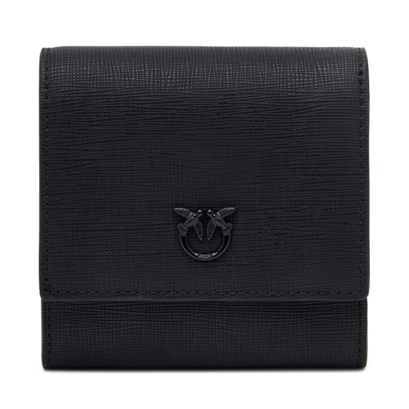 Малък дамски портфейл PINKO Flap Wallet PE 25 PCPL 104355 A29P Черен цвят на ниска цена