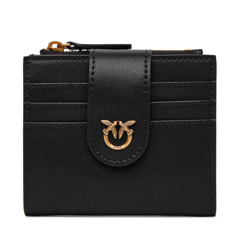 Малък дамски портфейл PINKO Multi Purpose Wallet 103610 A0F1 Черен цвят на ниска цена