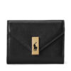 Малък дамски портфейл Polo Ralph Lauren 427886734001 Черен цвят на ниска цена