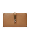 Малък дамски портфейл Tommy Hilfiger Th Heritage Med Wallet AW0AW17262 Кафяв цвят на ниска цена