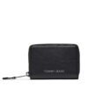 Малък дамски портфейл Tommy Jeans Tjw Ess Must Small Za AW0AW15833 Черен цвят на ниска цена