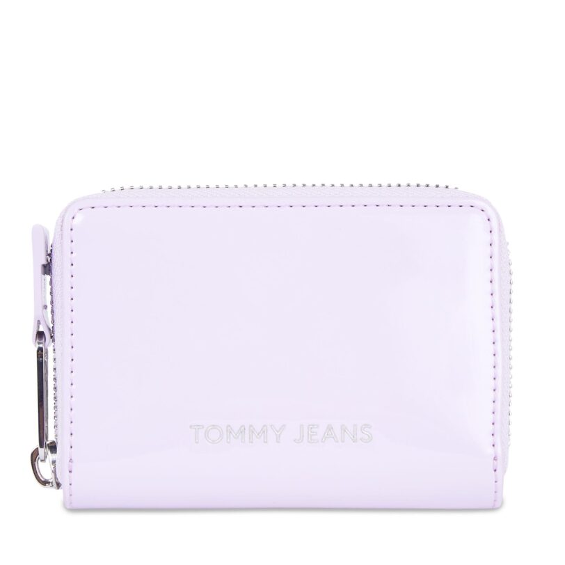 Малък дамски портфейл Tommy Jeans Tjw Ess Must Small Za Patent AW0AW15935 Виолетов цвят на ниска цена