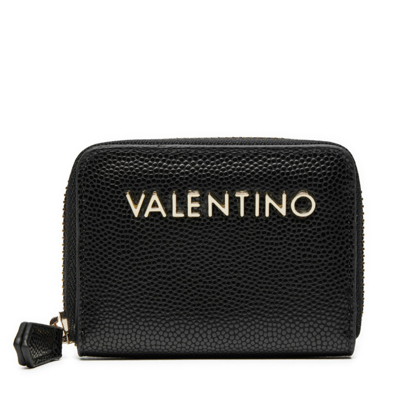 Малък дамски портфейл Valentino Divina VPS1R4139G Черен цвят на ниска цена