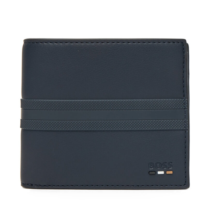 Малък мъжки портфейл BOSS Ray RFID 50542403 Тъмносин цвят на ниска цена