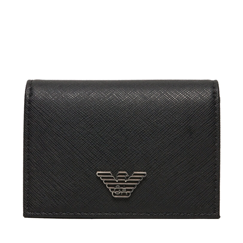 Малък мъжки портфейл Emporio Armani Y4R576 Y138E 81072 Черен цвят на ниска цена