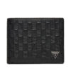 Малък мъжки портфейл Guess SMMADL LEA20 Черен цвят на ниска цена