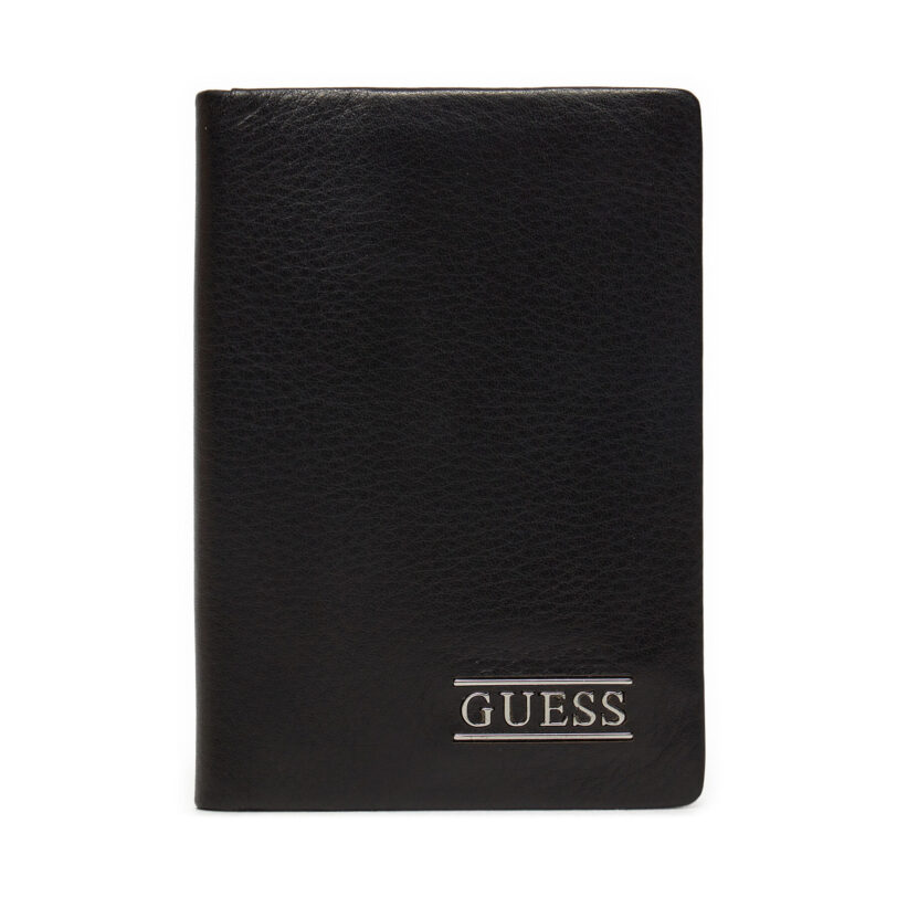 Малък мъжки портфейл Guess SMNBSE LEA56 Черен цвят на ниска цена