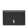 Малък мъжки портфейл Polo Ralph Lauren 427949873014 Черен цвят на ниска цена