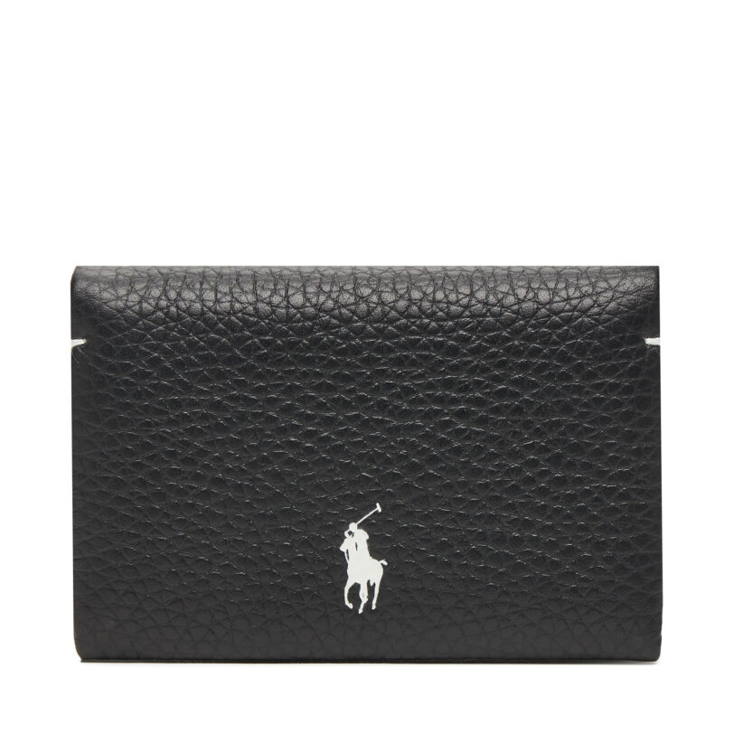 Малък мъжки портфейл Polo Ralph Lauren 427949873014 Черен цвят на ниска цена
