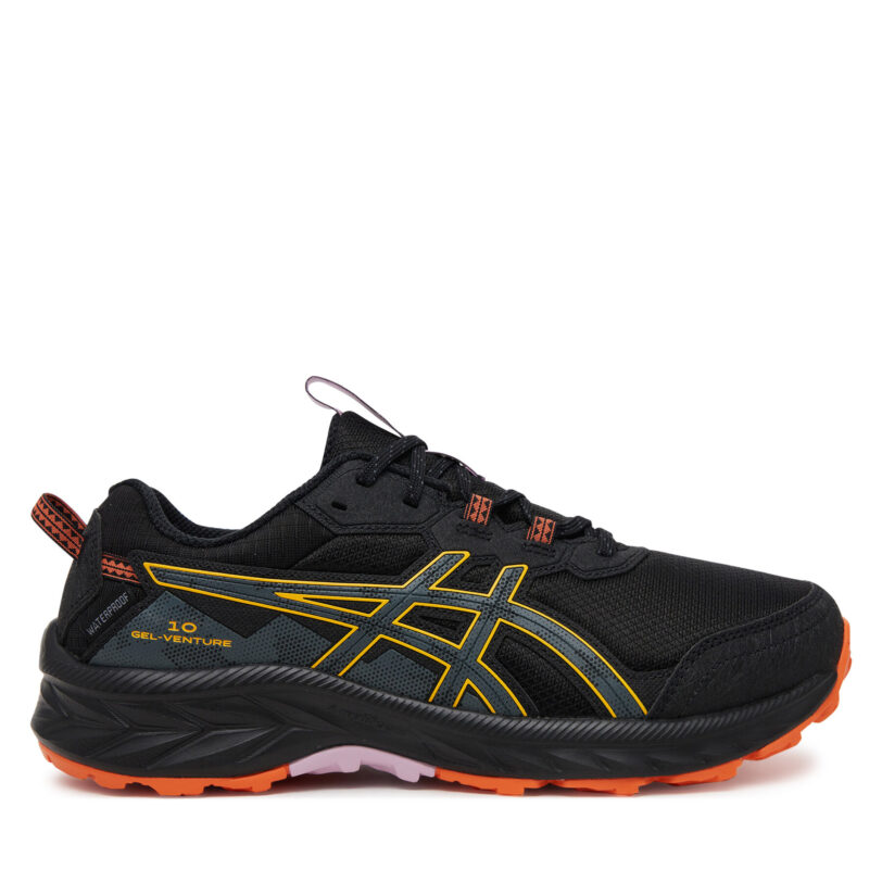 Маратонки за бягане Asics Gel-Venture 10 Waterproof 1012B760 Черен цвят на ниска цена
