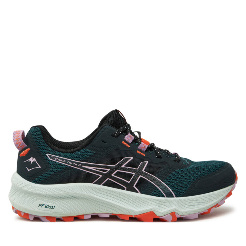 Маратонки за бягане Asics Trabuco Terra 2 1012B427 Зелен цвят на ниска цена