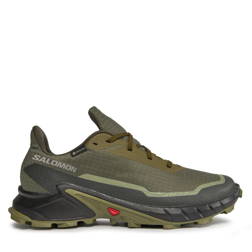 Маратонки за бягане Salomon Alphacross 5 Gtx GORE-TEX 473103 29 W0 Зелен цвят на ниска цена