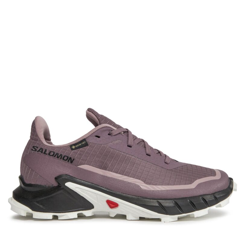 Маратонки за бягане Salomon Alphacross 5 Gtx W GORE-TEX 473110 23 W0 Виолетов цвят на ниска цена