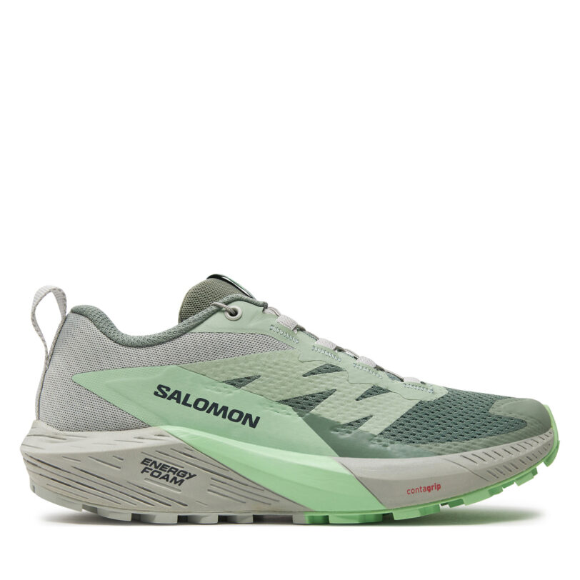 Маратонки за бягане Salomon Sense Ride 5 L47314100 Зелен цвят на ниска цена