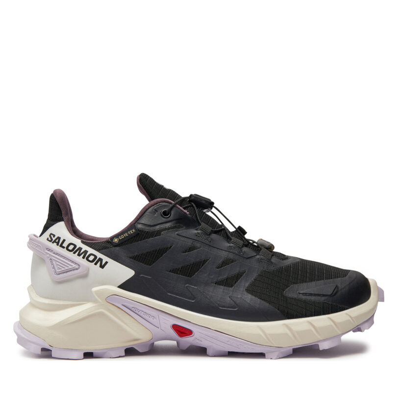 Маратонки за бягане Salomon Supercross 4 Gore-Tex L47461800 Черен цвят на ниска цена