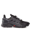Маратонки за бягане Salomon Supercross 4 Gtx GORE-TEX 417316 26 V0 Черен цвят на ниска цена