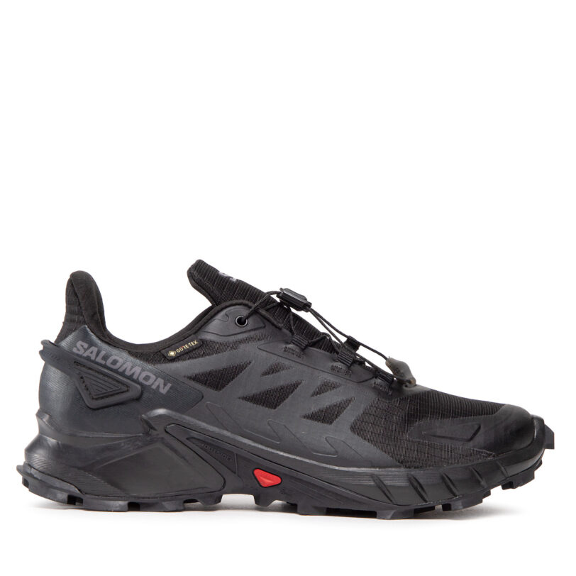 Маратонки за бягане Salomon Supercross 4 Gtx GORE-TEX 417316 26 V0 Черен цвят на ниска цена