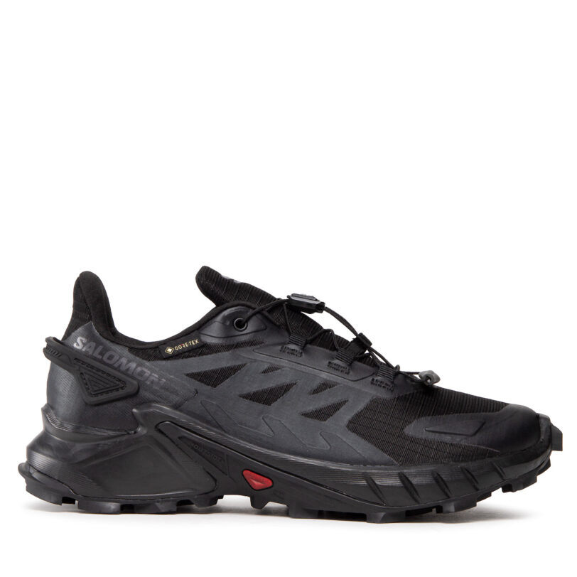 Маратонки за бягане Salomon Supercross 4 Gtx W GORE-TEX 417339 20 V0 Черен цвят на ниска цена