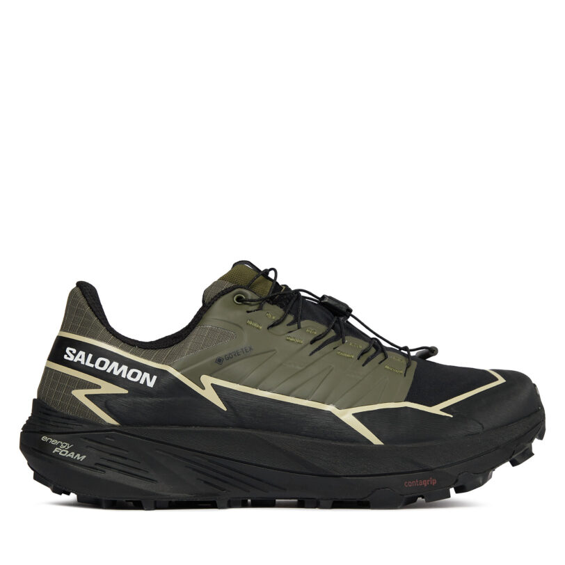 Маратонки за бягане Salomon Thundercross GORE-TEX L47383400 Зелен цвят на ниска цена
