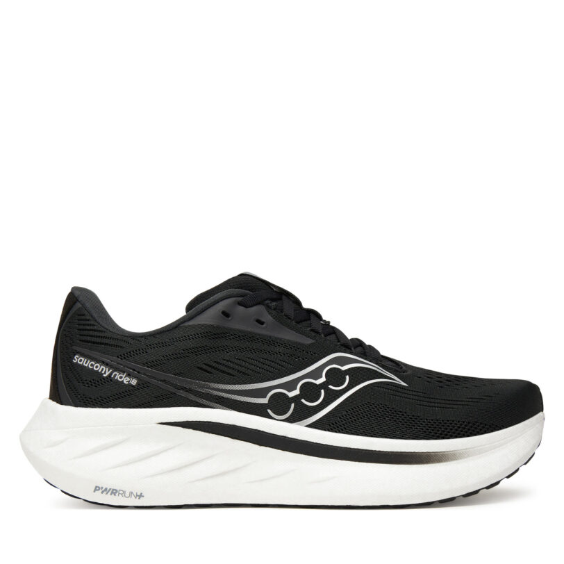 Маратонки за бягане Saucony Ride 18 S11000 Черен цвят на ниска цена