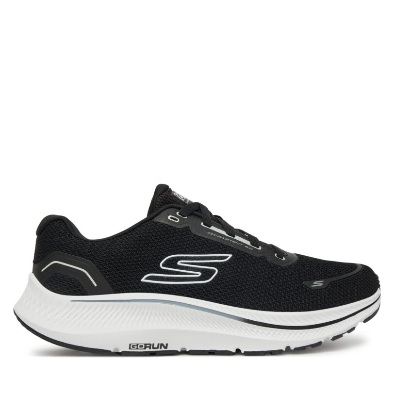 Маратонки за бягане Skechers Go Run Consistent 2.0-Flight Crew 220879/BKW Черен цвят на ниска цена