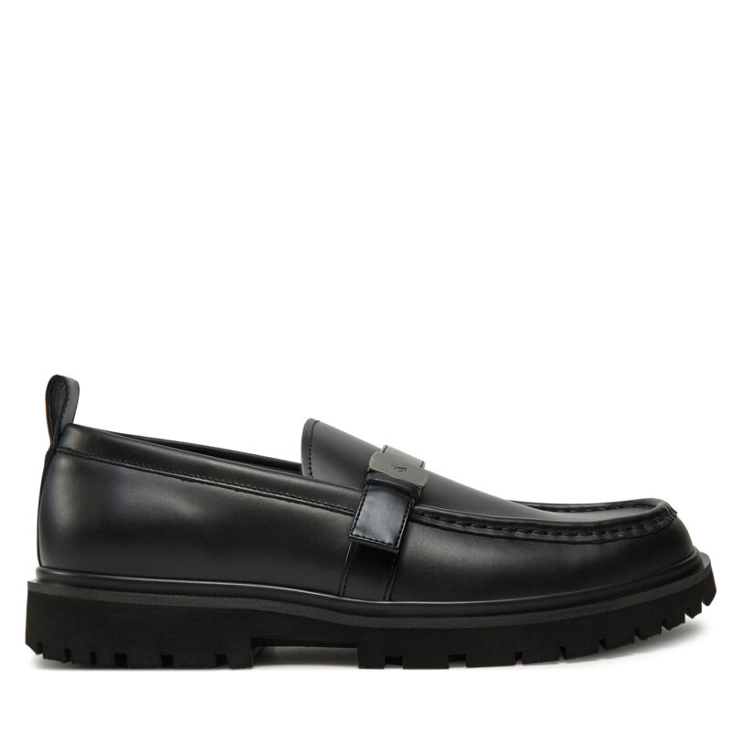 Мокасини Calvin Klein Jeans Eva Apron Loafer Hdw YM0YM01252 Черен цвят на ниска цена