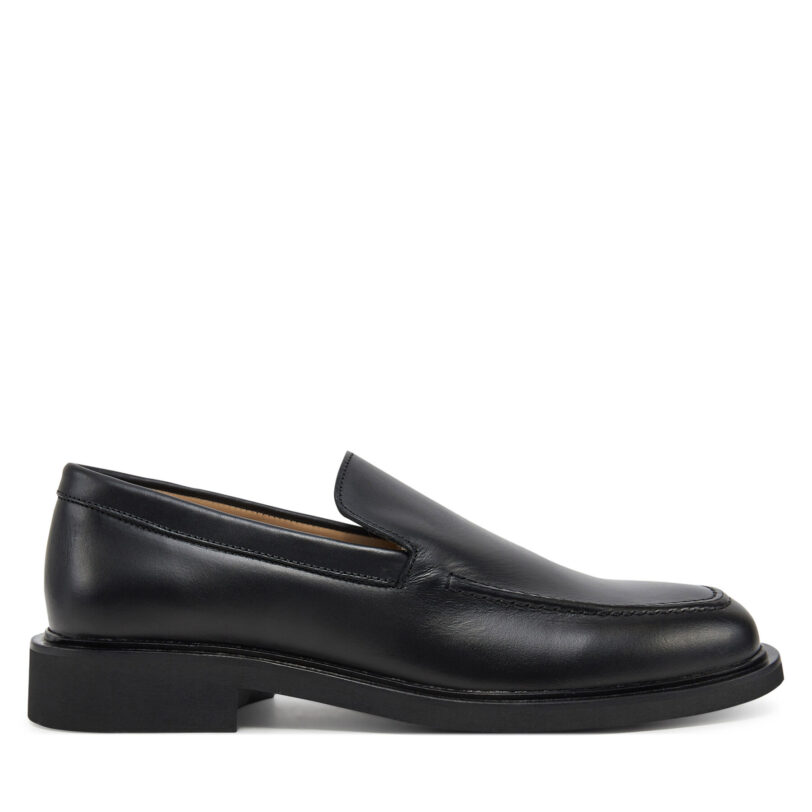 Мокасини Calvin Klein Sq Rubber Onepiece Moccasin HM0HM01883 Черен цвят на ниска цена
