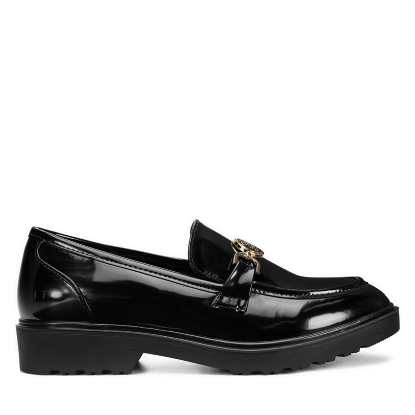 Мокасини Nine West WFA3043-1A Черен цвят на ниска цена