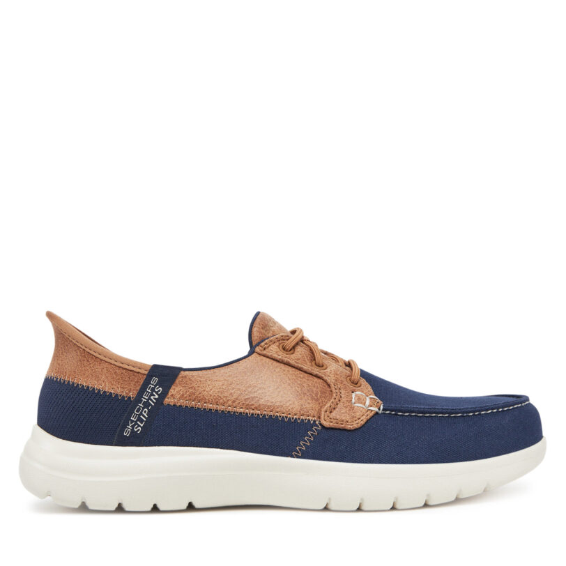 Мокасини Skechers On-The-Go Flex-Palmilla 136536/NVY Тъмносин цвят на ниска цена