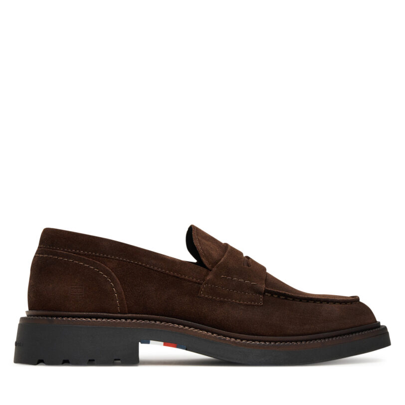 Мокасини Tommy Hilfiger Comfort Lwt FM0FM05727 Кафяв цвят на ниска цена
