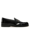Мокасини Tommy Hilfiger Loafer Abrasivato Leather FW0FW08617 Черен цвят на ниска цена