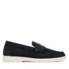 Мокасини Tommy Hilfiger Nubuck P Loafer FM0FM05350 Тъмносин цвят на ниска цена