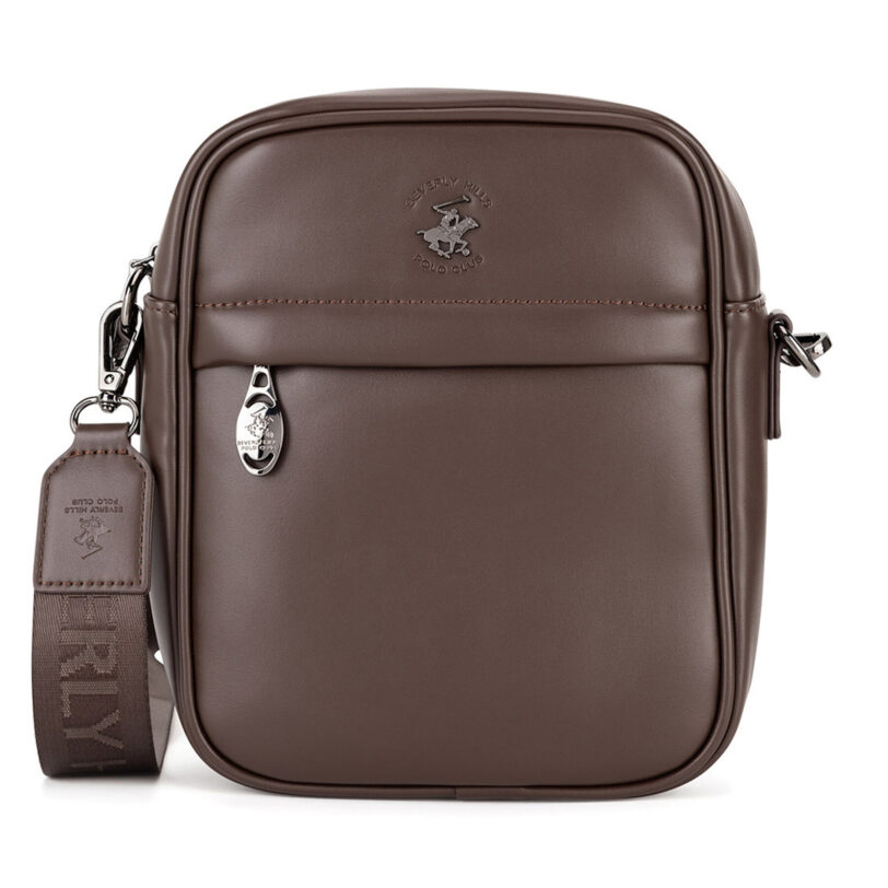 Мъжка чантичка Beverly Hills Polo Club BHPC-L-018-07 Кафяв цвят на ниска цена